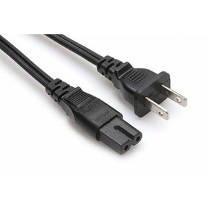 Hosa IEC C7 polarized to NEMA 1-15P Power Cord